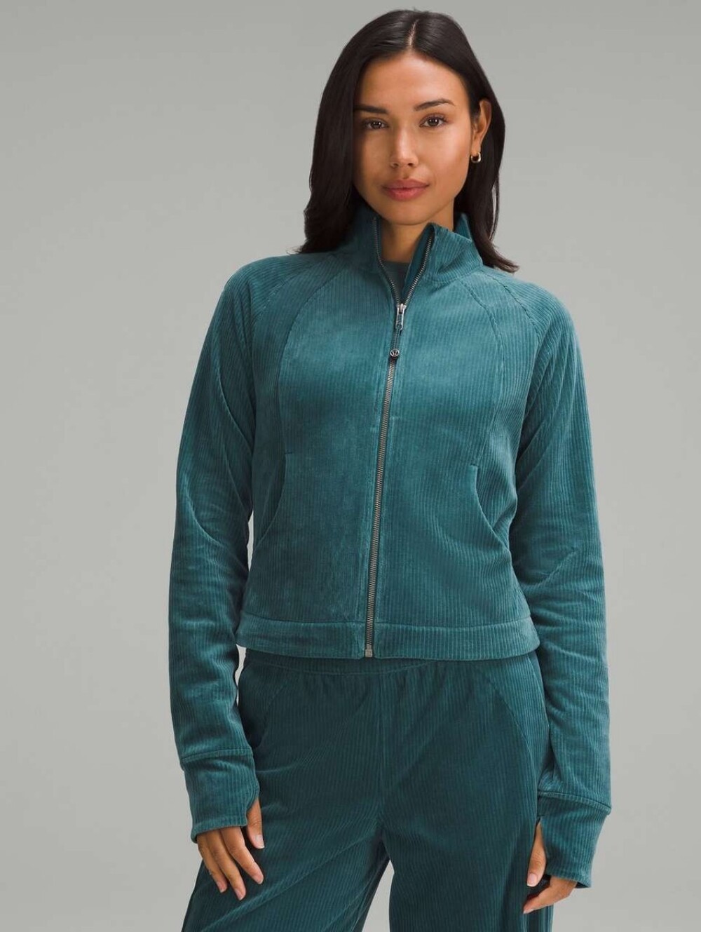 Lululemon Scuba Velvet Cord Track Jacket